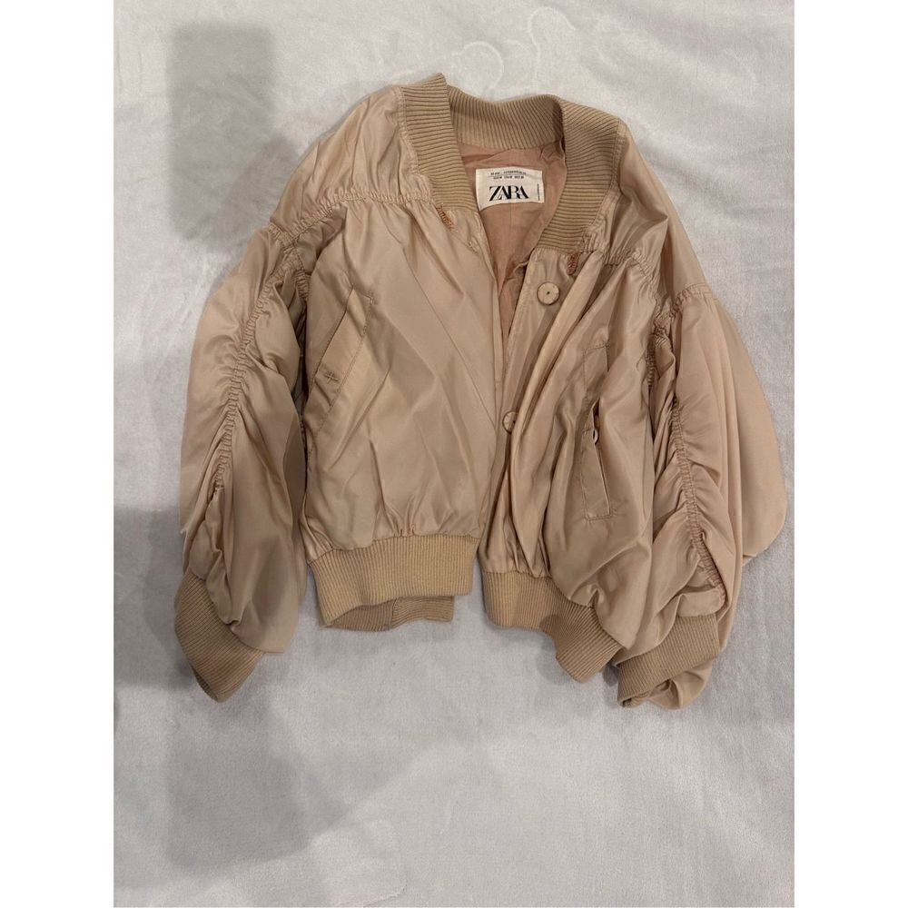 Zara jacket women’s size M tan